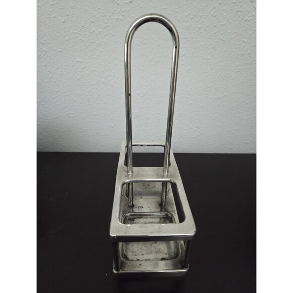 Vintage Benedict Indestructo Silver Soldered Cruet 1286 Oil & Vinegar Set USA - Picture 10 of 12